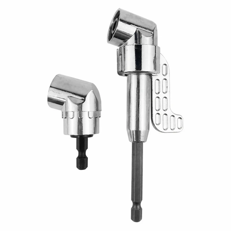 

Citop 1pcs Turning Head Screwdriver 105 Degree 1/4" Extension Hex Drill Bit Screwdriver Tool Drilling Turning Head Socket Holder
