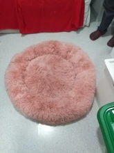 Fluffy Pet Dog Bed Soft Round Dog Long Plush Kennel For Dogs Washable Puppy Cat Bed Cushion