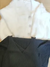 HELIAR Women Sweater Winter Buttoned Up Elegant Coat Women Velvet Jackets Casual Loose