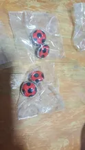 Pendientes de mariquita con Clip para orejas para mujer, aretes de mariquita para Cosplay, aretes de lunares para chicas, regalos de fiesta, joyería de Anime