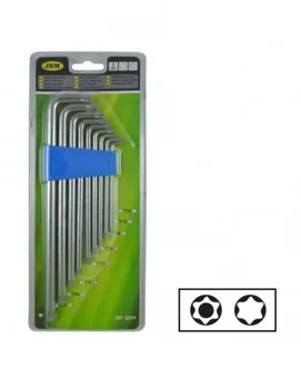 

JBM 52074 SET OF 9 TORX KEYS L-SHAPED"