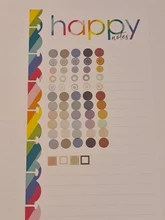 Morandi punto cinta de Washi pegatinas redondas 1250 pegatinas de puntos para planificador Scrapbooking