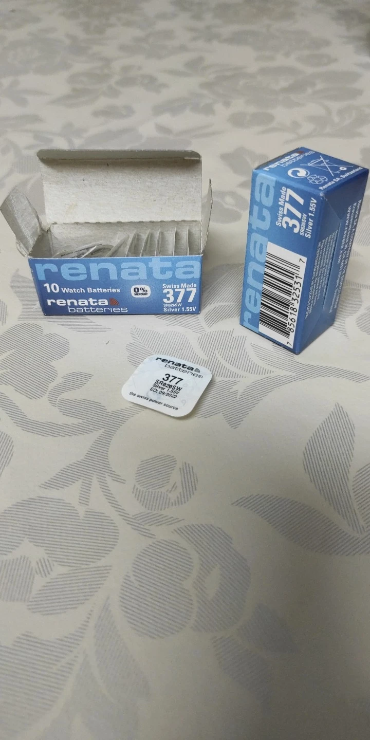 Price history \u0026 Review on 20 X renata Silver Oxide Watch Battery 377  SR626SW 626 1.55V % original brand renata 377 renata 626 battery |  AliExpress Seller - Zhisheng Tech Store | Alitools.io