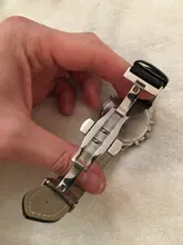 Correa de reloj de cuero genuino con cierre de mariposa, pulsera de piel auténtica para reloj Pulseira, tamaño de 14, 16, 18, 19, 20, 21, 22 y 24 mm