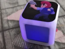 Reloj despertador de estrella de dibujos animados para chico, despertador Digital con luz LED, juguetes para chico, Mesa de Color variable, wekker