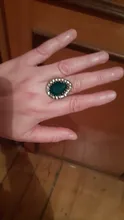 Yunkingdom-anillo Vintage de gota de agua grande, joyas étnicas de resina de cristal de Color dorado antiguo para mujer
