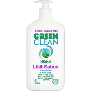 

Green Clean Liquid Soap 2,75 lt Hand Soap Lavender Oil Plant-based Hand Cleanser Herbal Non-detergent Paraben Free