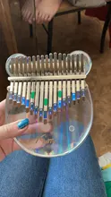 Stick Hammer Tuner Piano-Finger-Piano-Gift Kalimba-Case Thumb Acrylic Transparent 17-Key