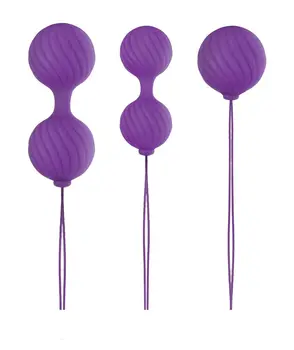 

Set purple vaginal balls Luxe O Weighted Kegel Balls