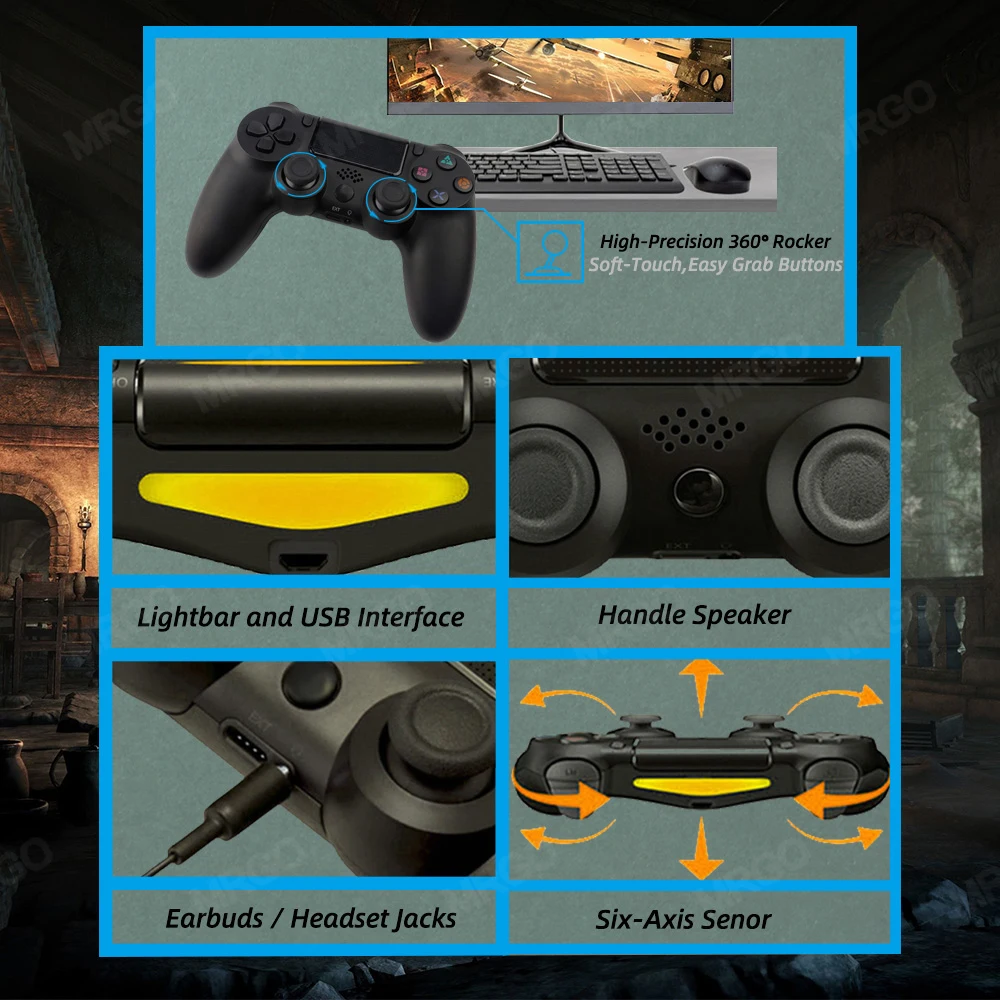 Геймпад для PS4 контроллер с дистанционным управлением 3 Bluetooth геймпад Playstation 4