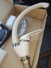 Mixer Tap Faucets Kitchen-Sink-Faucet Water-Sink Brass Hot-And-Cold-Water-Mixer Single-Handle