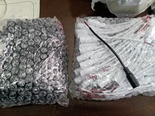 Adaptador de conector de CC de 5,5x2,1mm, conector macho/hembra de 12V, conector macho de alimentación de CC de 5,5x2,1mm con Cable para 5050 3528