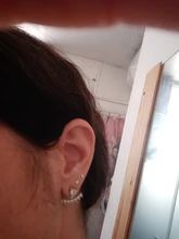 CANNER-Pendientes de plata de ley 925 auténtica para mujer, Mini Pendientes de tuerca de cuatro garras, Diamante de circonita, joyería Coreana de oro