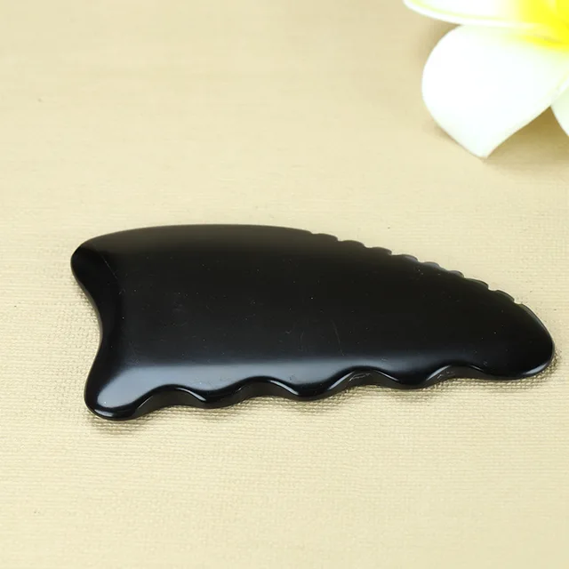 Natural Aura Stone Chinese Gua Sha Tool BianStone Scraping GuaSha Massager For Face Lift SPA Slimming