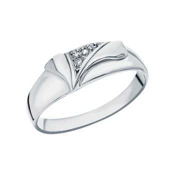 

Silver ring with cubic zirconia sunlight sample 925