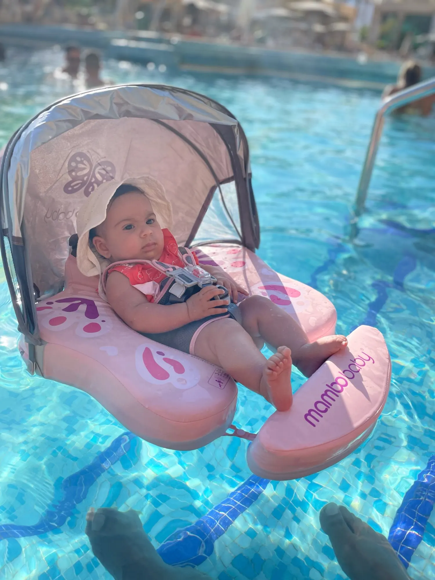 Mambobaby Solid Non-inflatable Newborn Baby Waist Float Lying Swimming Ring Pool Toys Swim Ring Swim Trainer For Infant Swimmers photo review