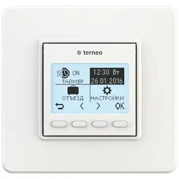 

Digital thermoregulator terneo pro ** for warm floors, heating devices and heating systems in a standard frame.