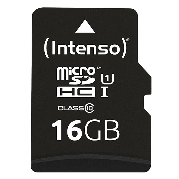 Карта памяти Micro SD с адаптером INTENSO 34234 UHS-I Premium Black