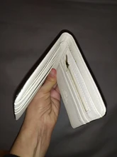 Cartera de cuero con patrón cruzado para Hombre, cartera masculina con diseño cruzado de Color sólido, Billetera de cuero con múltiples tarjetas de posición, a la moda