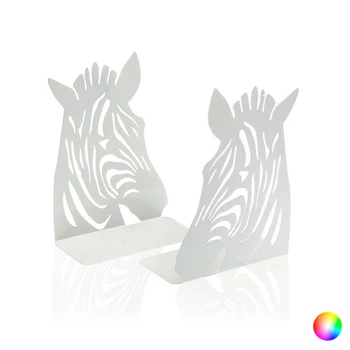 

Bookend Metal Iron (7 x 19,7 x 14,5 cm) Zebra (2 pcs)