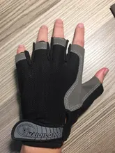 AOLIKES-guantes de ciclismo antideslizantes, para acampar, senderismo, gimnasio, Fitness, medio dedo