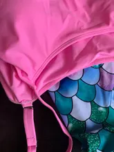 Tankini de sirena con volantes de talla grande para mujer, traje de baño Sexy con estampado de cintura alta, conjunto de Bikini para playa