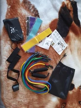 Juego de bandas de resistencia de 17 uds, tubos expansores, banda de goma para entrenamiento de estiramiento, terapia física, gimnasio en casa, elástico de entrenamiento, cuerda de tracción