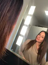 Pelucas de cabello humano brasileño Remy, pelo con parte en U ombré, Rubio degradado liso, medio abierto, color negro, 180%