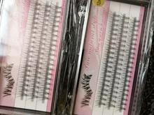 Pestañas de racimo de 60 clústeres/caja, pestañas de extensión de pestañas individuales gruesas bunches maquillaje profesional pestañas postizas