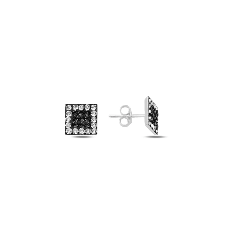 

Armagano Zircon Cubic Zirconia Square Stud Earrings