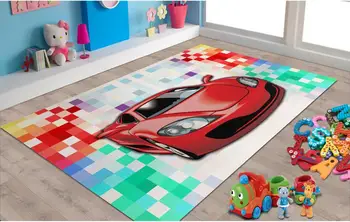 

Sports Car Patterned Carpet ,Non Slip Floor Carpet,Teen's Carpet,Kid's Carpet,Turkish Rug