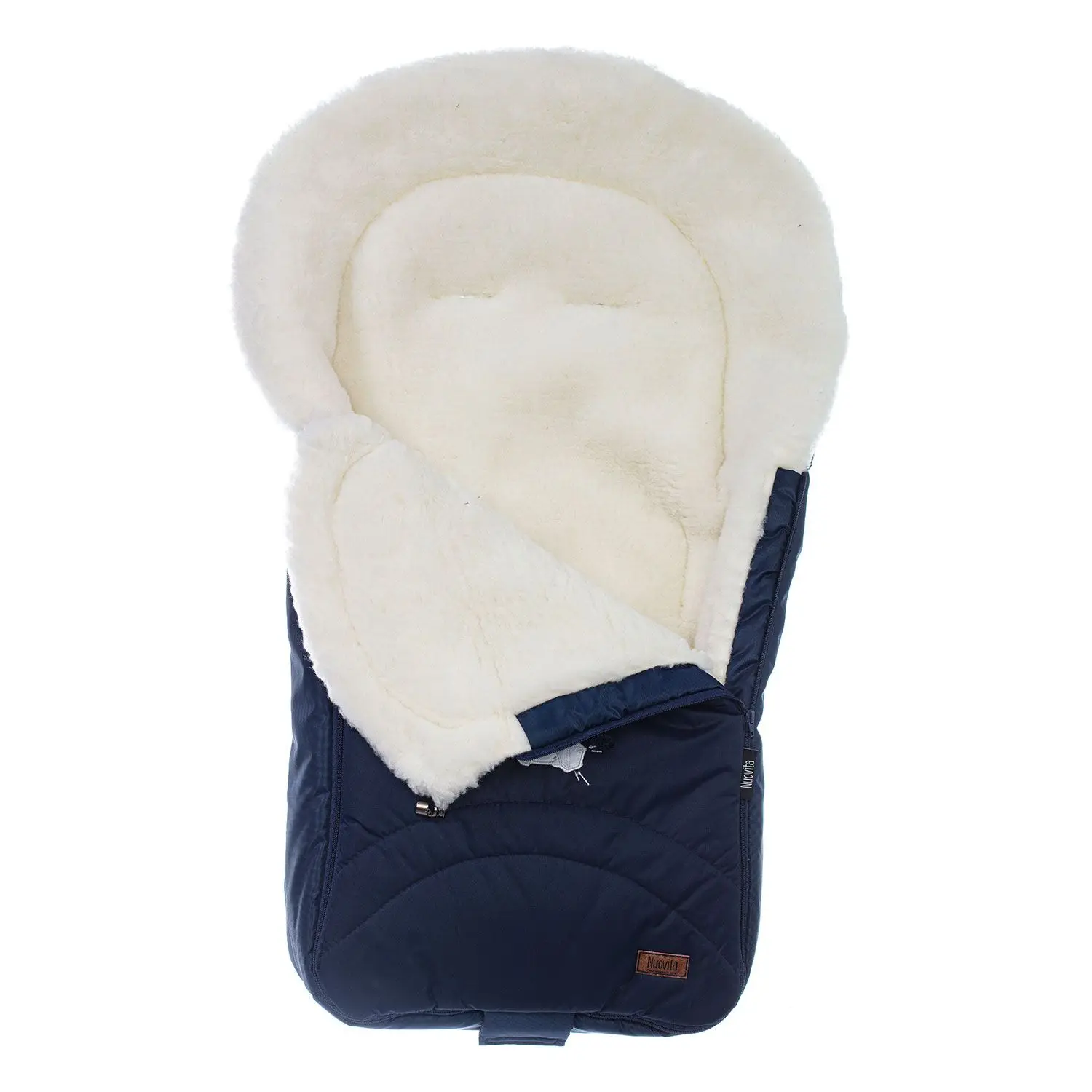 Конверт зимний меховой Nuovita Tundra Bianco(Blu scuro/Темно-синий