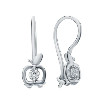 

Silver earrings with cubic zirconia sunlight sample 925