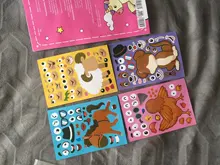 Pegatinas de rompecabezas para niños, juegos de rompecabezas de princesa de cara a cara, dinosaurio de ensamblaje, juguete educativo de entrenamiento de reconocimiento