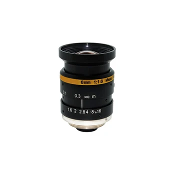 

6mm 1/1.8″ Machine Vision Lens Low Distortion F1.6 HD 3MP Professional C Mount lens Security CCTV Lens SL-MV0616C3MP-118