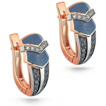 

Kabarovsky earrings with 32 diamonds in red gold
