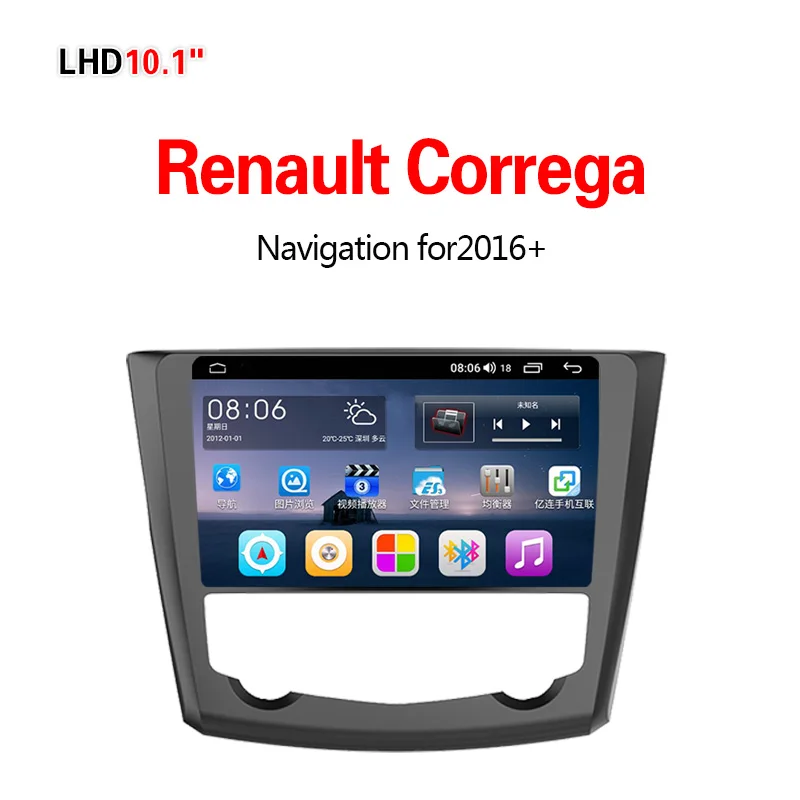4G8core4G32G Lionet gps навигация для автомобиля Renault Correga+ 9 дюймов LR1001X - Размер экрана, дюймов: 4G8core4G32G