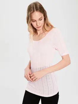 

Decorated Lapel Short Sleeve Undershirt