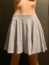 Las mujeres falda de cintura alta negro elástico en la cintura con textura de una línea Mini Falda corta falda minimalista mujer de talla grande