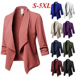 Tbyl moda preto blazer ternos feminino 2021 plus size escritório wear femme qualidades chique casaco cardigan oversized casacos casuais
