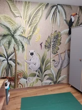 Milofi-papel tapiz pintado a mano para sala de estar, Mural de mono, Toucan del sudeste asiático, papel pintado 3d personalizado