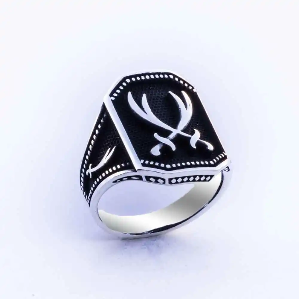 Hz Ali Sword Zulfiqar Mens Silver Ring Ringen Aliexpress