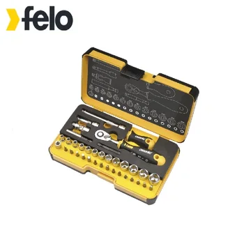 

Felo Ratchet 72 teeth with a set of nozzles 28 pcs 05783616 Handle bit holder Bit adapter Conducting metalwork , assembly work