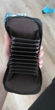 Cartera de cuero genuino para hombre, Tarjetero con bloqueo RFID, bolsillo con cremallera