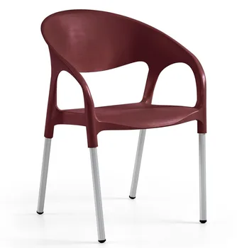 

Armchair MOON, aluminum, polypropylene Bordeaux *