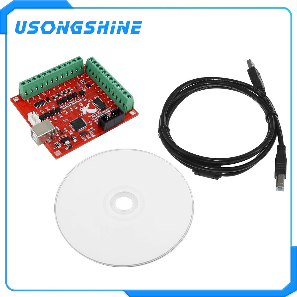1 шт. CNC USB MACH3 100Khz Breakout Board 4 осевой интерфейс драйвер контроллер движения