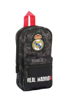 

PLUMIER BACKPACK WITH FOUR PORTATODOS EMPTY REAL MADRID BLACK 12X23X5 411924847