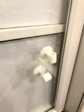 Perilla de puerta de pared, almohadilla silenciadora de impactos, manija de la puerta del armario, silenciador de bloqueo de silicona anticolisión, amortiguador, Tope de puerta, 2 uds.