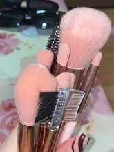 Makeup-Brushes Powder Eyeshadow Eyelash-Eyebrow Blending-Eyeliner Pink Beauty MAANGE