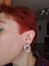 Nuevo México Clip en pendientes No perforado para mujeres Vintage de oro de la Declaración redondos de geometría auriculares joya Clip brinco femenino fiesta regalo